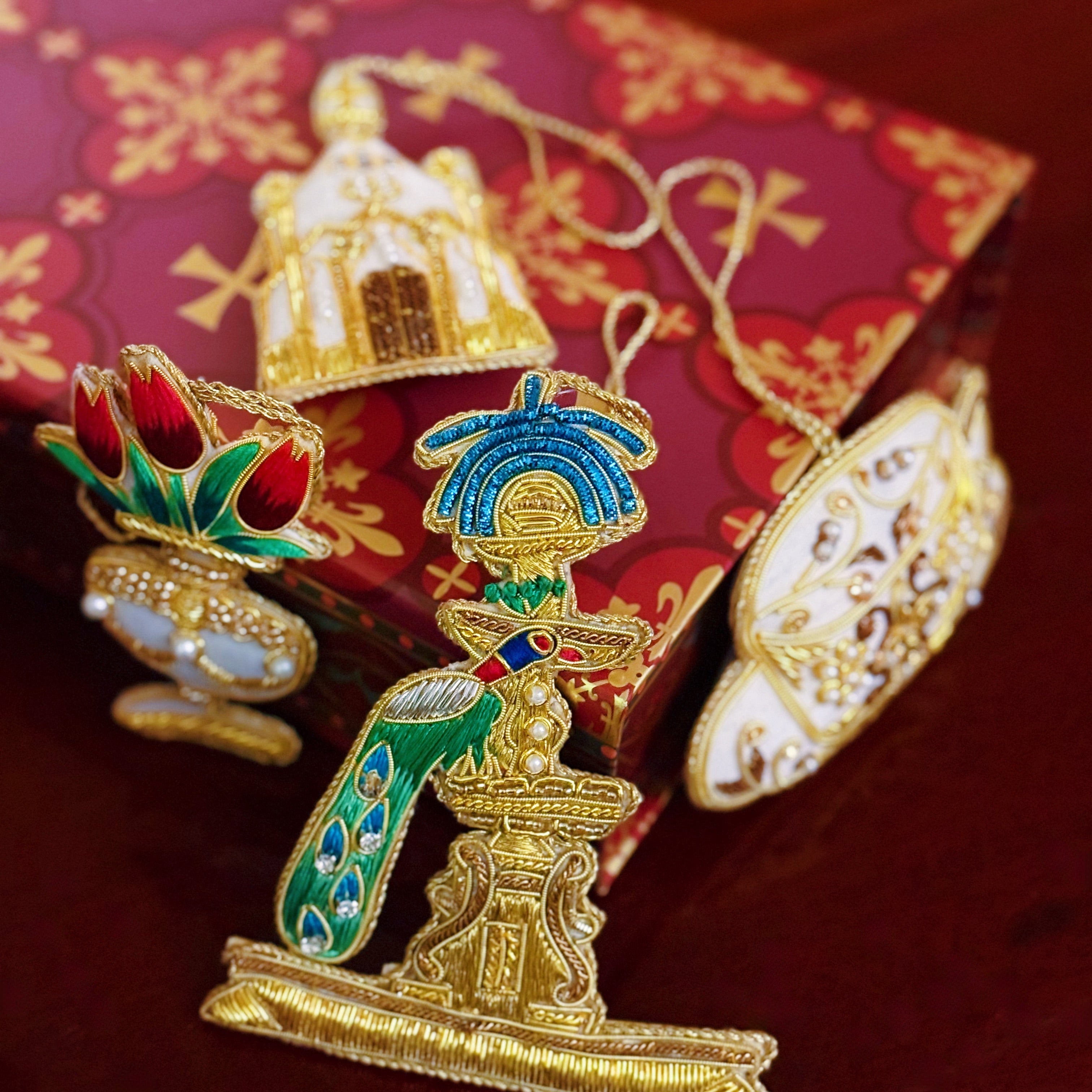 The Chateau de Lalande Ornaments - Set of 4 including The Golden