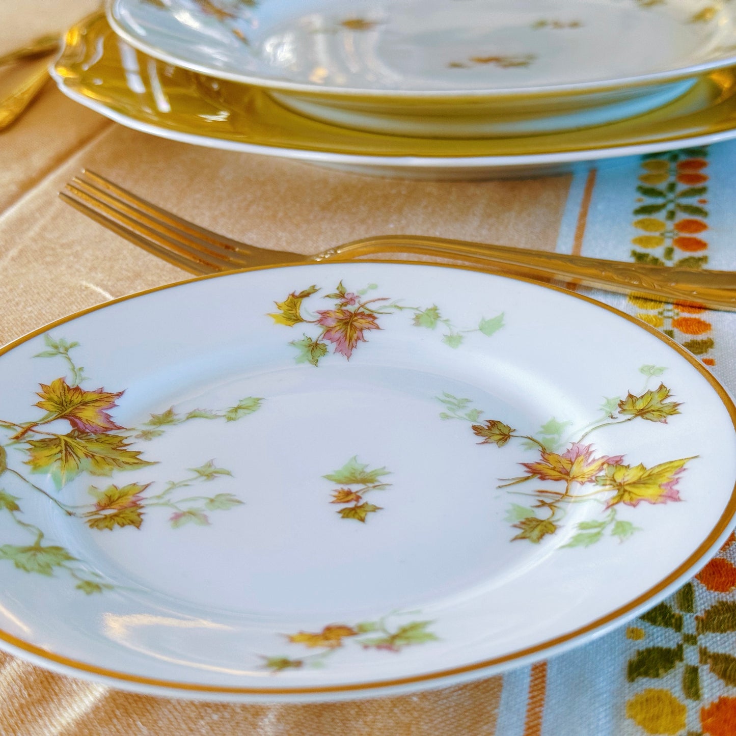 Haviland's "Autumn Leaf" Dinner Set for Two