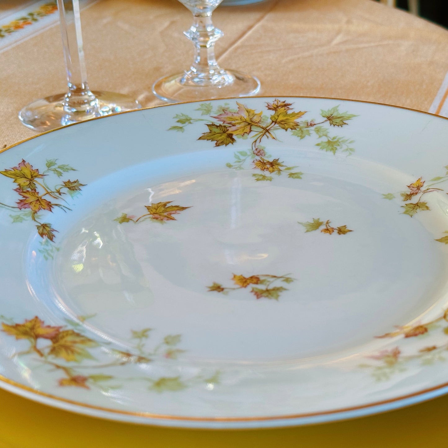 Haviland's "Autumn Leaf" Dinner Set for Two