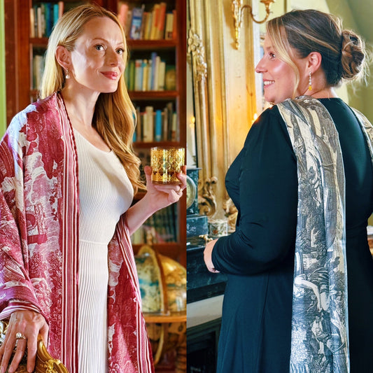 Bundle: Duo of Love & Friendship Silk Scarves + 1 Modal Gown for Free