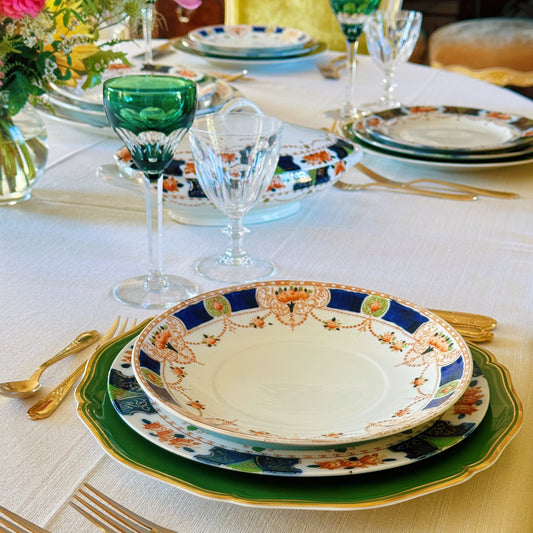 Assembled English Dinner Service for Four