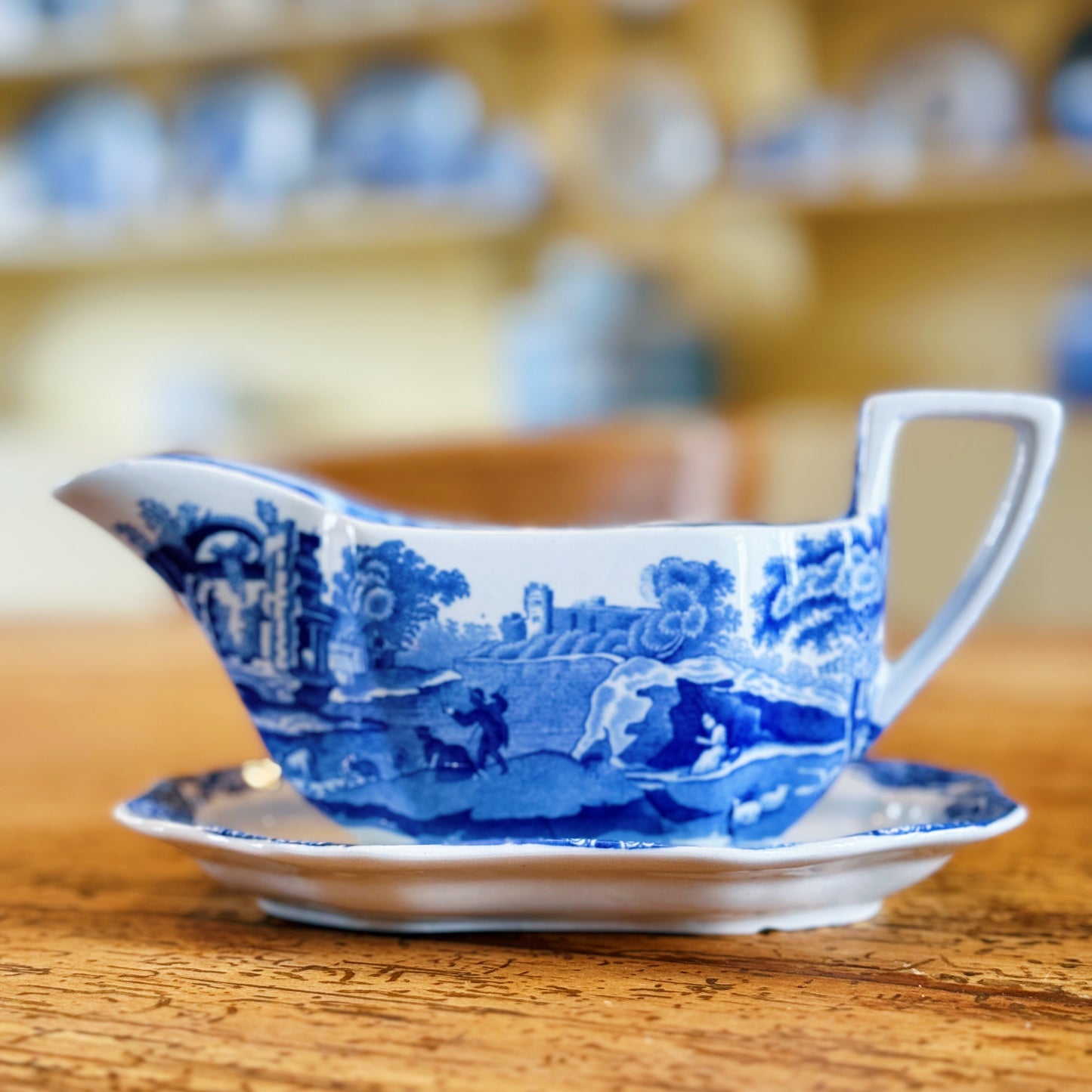 Vintage Copeland/Spode "Blue Italian" Gravy Boat