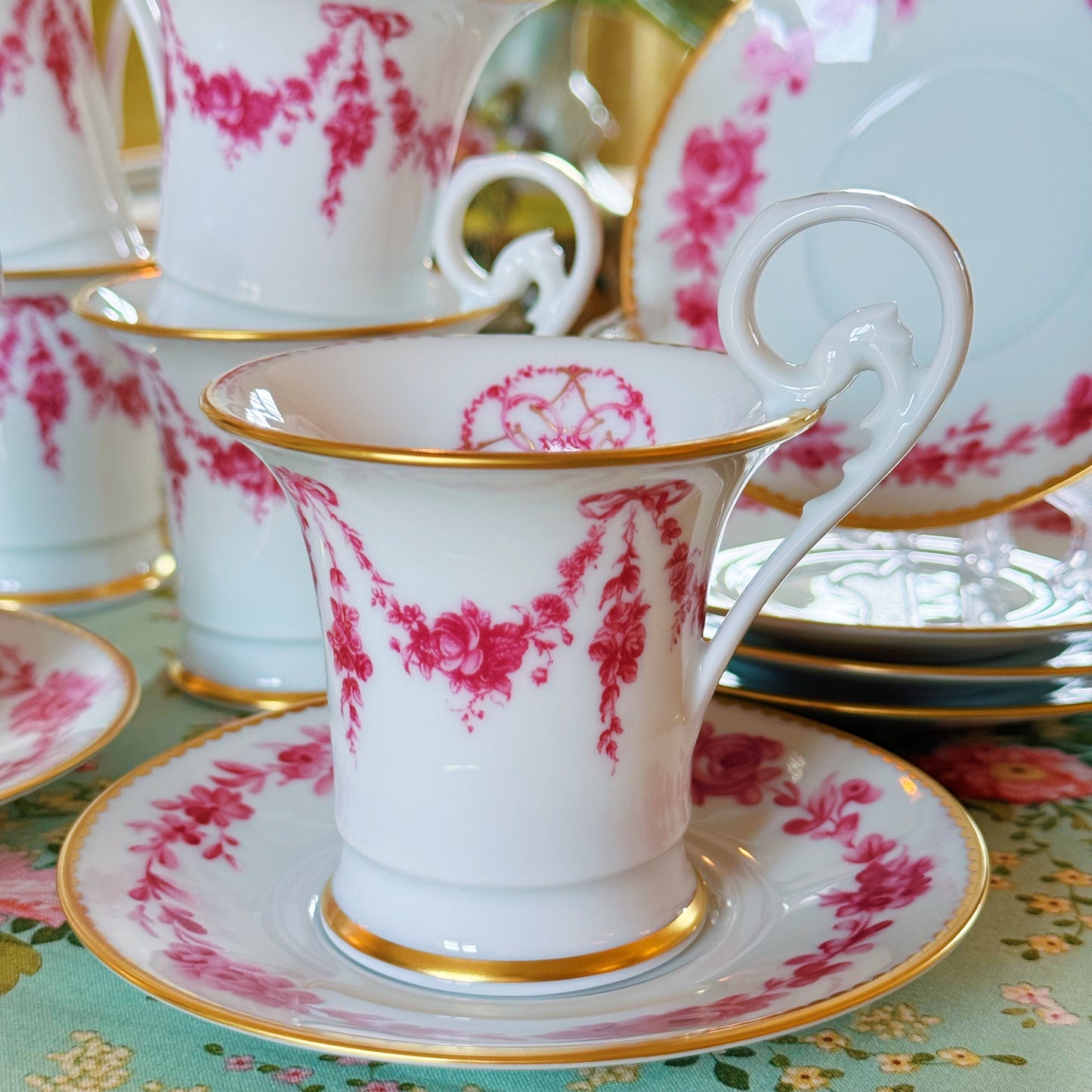 Pair of Bernardaud 'Louis XV' Cups & Saucers