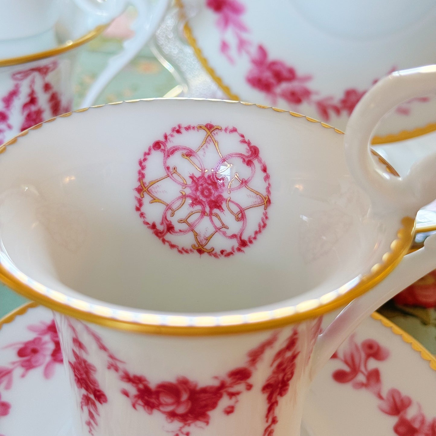 Pair of Bernardaud 'Louis XV' Cups & Saucers