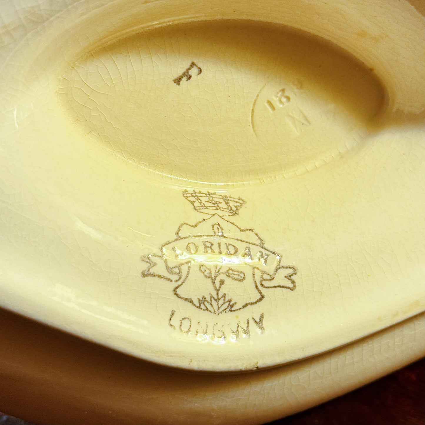 French Longwy 'Loridan' Ironstone Gravy Boat