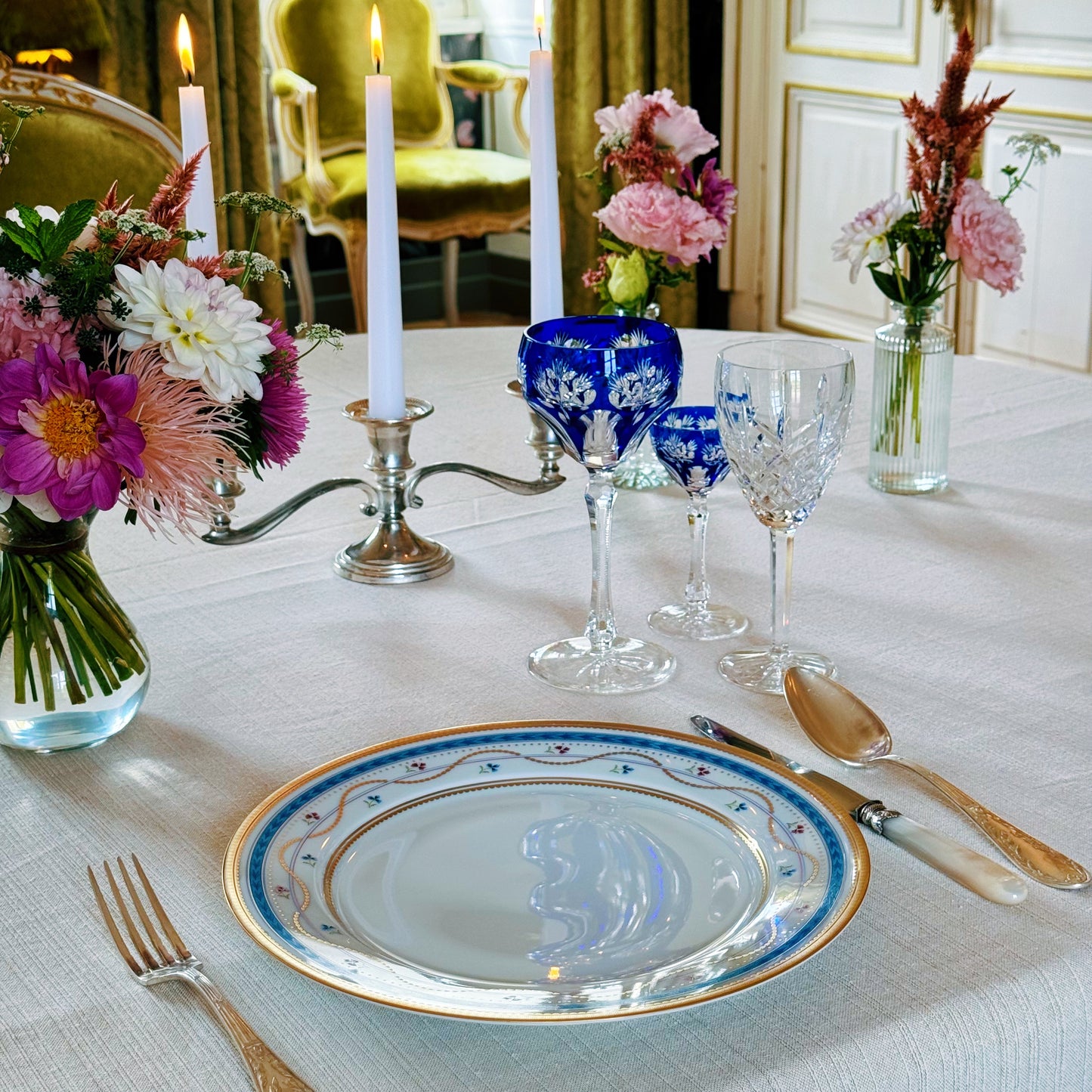 Fabergé "Luxembourg" Dinner Plate Blue