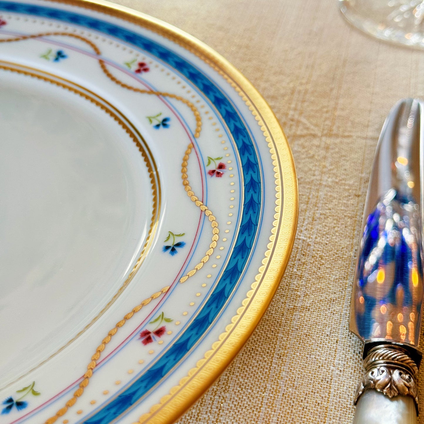 Fabergé "Luxembourg" Dinner Plate Blue