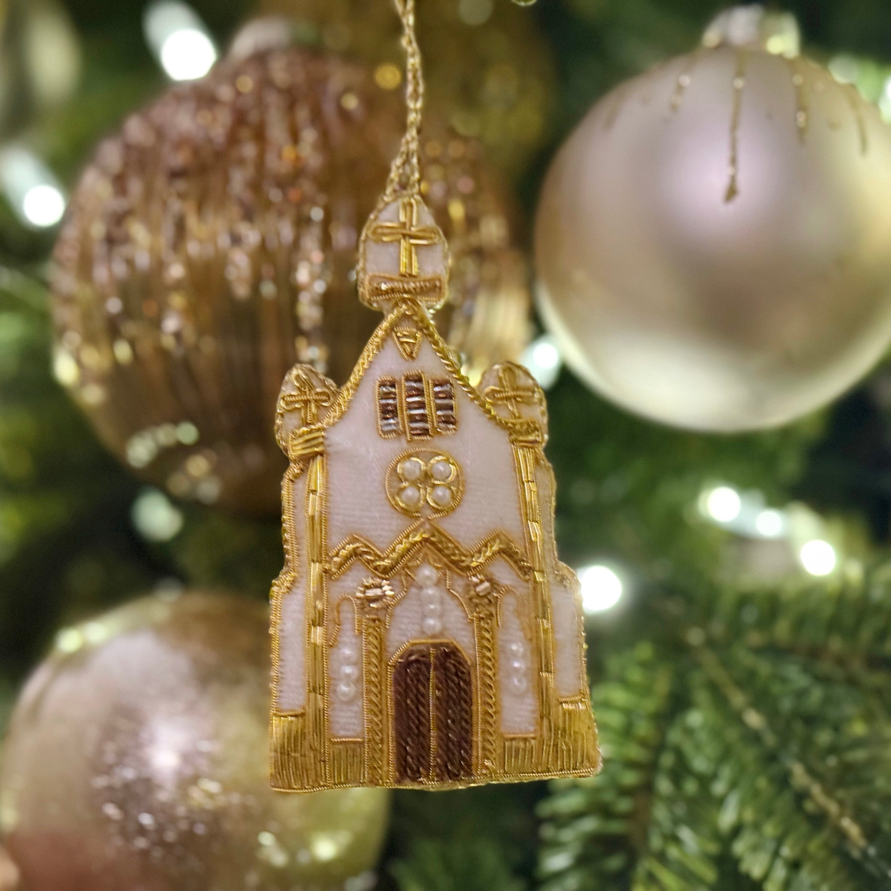 The Chateau de Lalande Ornaments - Set of 4 including The Golden