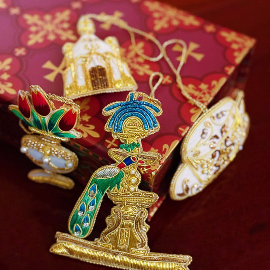 The Chateau de Lalande Ornaments - Set of 4 including The Golden Teacup!